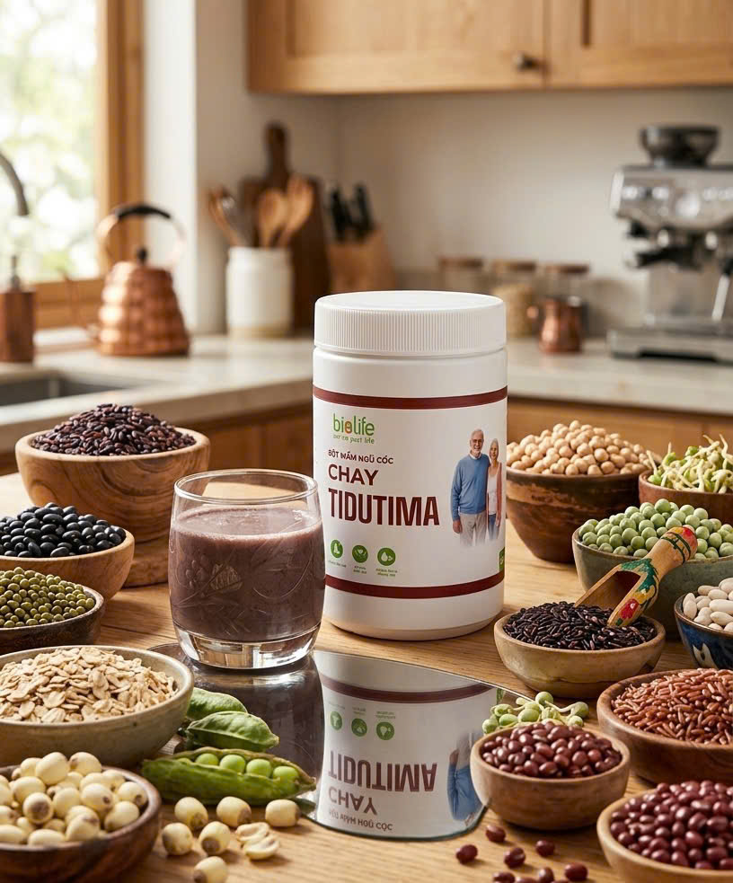 Bột Mầm Ngũ Cốc Chay TIDUTIMA — sản phẩm thực